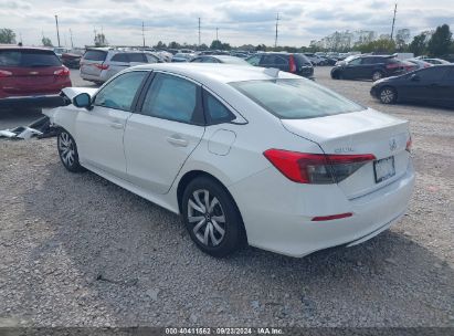 2022 HONDA CIVIC LX White  Gasoline 2HGFE2F24NH505432 photo #4