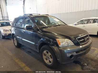 2003 KIA SORENTO EX/LX Black  Gasoline KNDJC733X35134564 photo #1