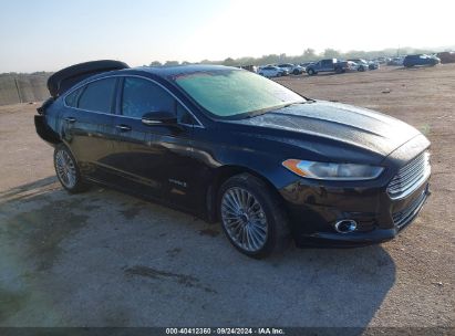 2014 FORD FUSION HYBRID TITANIUM Black  Hybrid 3FA6P0RU5ER376668 photo #1