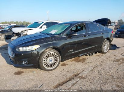 2014 FORD FUSION HYBRID TITANIUM Black  Hybrid 3FA6P0RU5ER376668 photo #3