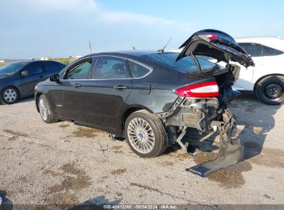 2014 FORD FUSION HYBRID TITANIUM Black  Hybrid 3FA6P0RU5ER376668 photo #4