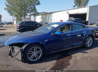 2015 TESLA MODEL S 70D/85D/P85D Blue  Electric 5YJSA1E27FF109894 photo #3