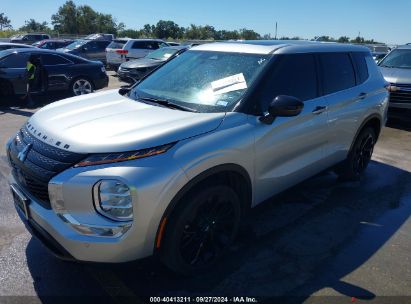 2022 MITSUBISHI OUTLANDER BLACK EDITION 2WD/SE 2.5 2WD/SE LAUNCH EDITION 2WD Silver  Gasoline JA4J3UA85NZ078455 photo #3