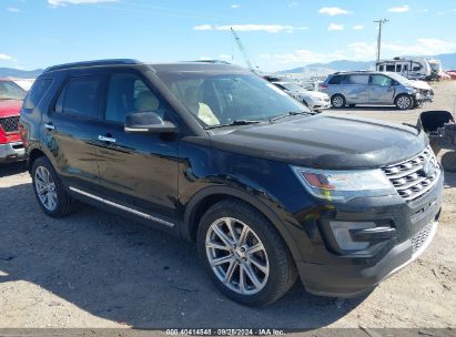 2017 FORD EXPLORER LIMITED Black  Gasoline 1FM5K8FH7HGC80705 photo #1