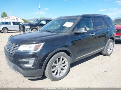 2017 FORD EXPLORER LIMITED Black  Gasoline 1FM5K8FH7HGC80705 photo #3