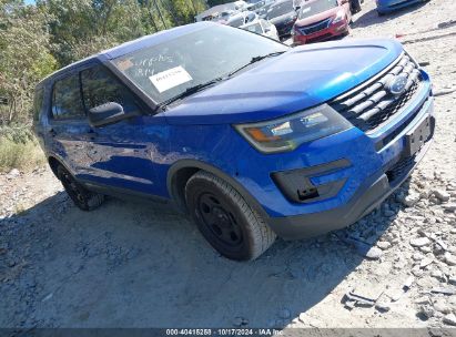 2017 FORD UTILITY POLICE INTERCEPTOR Blue  Gasoline 1FM5K8AT5HGD93290 photo #1