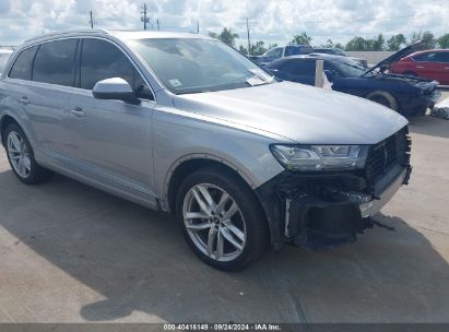 2018 AUDI Q7 3.0T PREMIUM Silver  Gasoline WA1VAAF77JD041694 photo #1