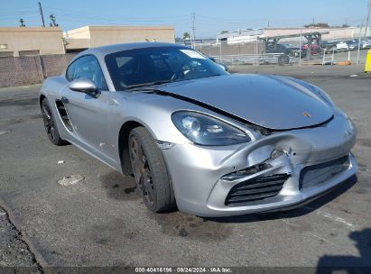 2018 PORSCHE 718 CAYMAN Gray  Gasoline WP0AA2A85JK261518 photo #1