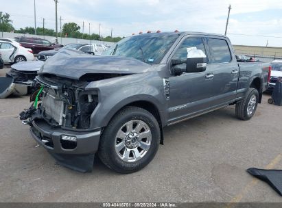 2021 FORD F-250 PLATINUM Gray  Diesel 1FT8W2BT1MEE06639 photo #3