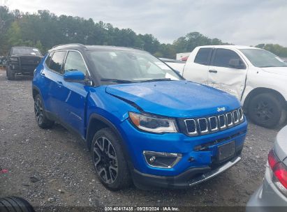 2021 JEEP COMPASS LIMITED 4X4 Blue  Gasoline 3C4NJDCB3MT603444 photo #1