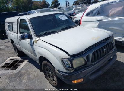 2003 TOYOTA TACOMA White  Gasoline 5TENL42N03Z277426 photo #1