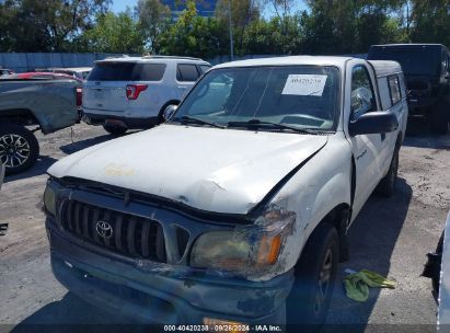 2003 TOYOTA TACOMA White  Gasoline 5TENL42N03Z277426 photo #3