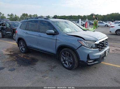 2022 HONDA PASSPORT 2WD EX-L Gray  Gasoline 5FNYF7H59NB005698 photo #1