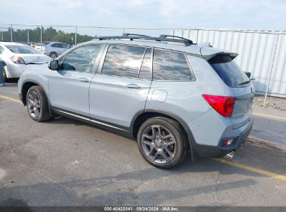 2022 HONDA PASSPORT 2WD EX-L Gray  Gasoline 5FNYF7H59NB005698 photo #4