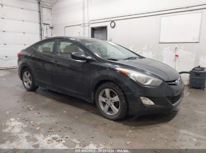 2012 HYUNDAI ELANTRA GLS (ULSAN PLANT) Black  Gasoline KMHDH4AE0CU236877 photo #1