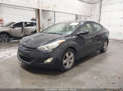 2012 HYUNDAI ELANTRA GLS (ULSAN PLANT) Black  Gasoline KMHDH4AE0CU236877 photo #3