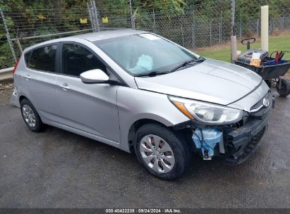 2016 HYUNDAI ACCENT SE Silver  Gasoline KMHCT5AEXGU252039 photo #1