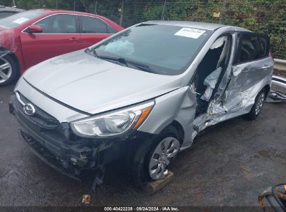 2016 HYUNDAI ACCENT SE Silver  Gasoline KMHCT5AEXGU252039 photo #3