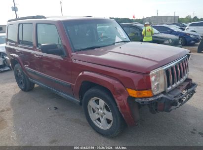 2007 JEEP COMMANDER SPORT Maroon  Gasoline 1J8HG48K77C607591 photo #1