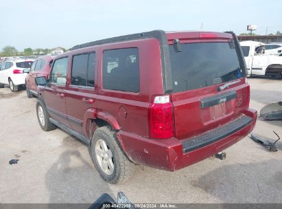 2007 JEEP COMMANDER SPORT Maroon  Gasoline 1J8HG48K77C607591 photo #4