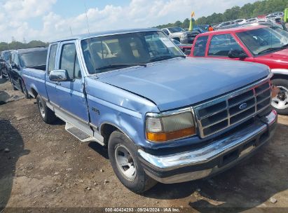 1996 FORD F150 Blue  Gasoline 1FTEX15N8TKA41917 photo #1