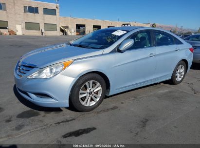 2012 HYUNDAI SONATA GLS Light Blue  Gasoline 5NPEB4AC9CH315080 photo #3