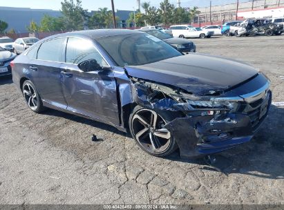 2019 HONDA ACCORD LX Blue  Gasoline 1HGCV1F16KA011989 photo #1