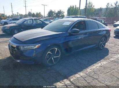 2019 HONDA ACCORD LX Blue  Gasoline 1HGCV1F16KA011989 photo #3