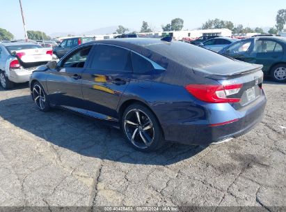 2019 HONDA ACCORD LX Blue  Gasoline 1HGCV1F16KA011989 photo #4