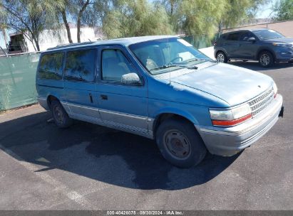 1992 PLYMOUTH GRAND VOYAGER LE Blue  Gasoline 1P4GH54R8NX175863 photo #1