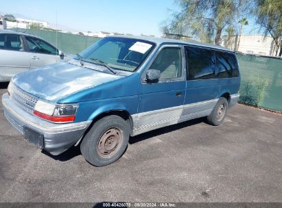 1992 PLYMOUTH GRAND VOYAGER LE Blue  Gasoline 1P4GH54R8NX175863 photo #3