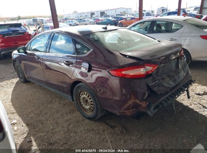 2013 FORD FUSION S Maroon  Gasoline 3FA6P0G77DR253949 photo #4