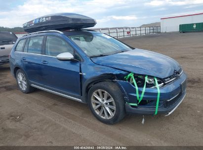 2018 VOLKSWAGEN GOLF ALLTRACK TSI S/TSI SE/TSI SEL Blue  Gasoline 3VWH17AU0JM750486 photo #1