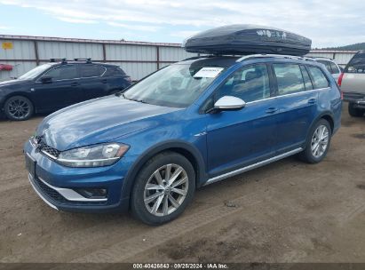 2018 VOLKSWAGEN GOLF ALLTRACK TSI S/TSI SE/TSI SEL Blue  Gasoline 3VWH17AU0JM750486 photo #3