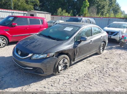 2013 HONDA CIVIC LX Gray  Gasoline 2HGFB2F50DH588620 photo #3