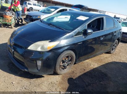 2014 TOYOTA PRIUS TWO Black  Hybrid JTDKN3DU6E0392840 photo #3