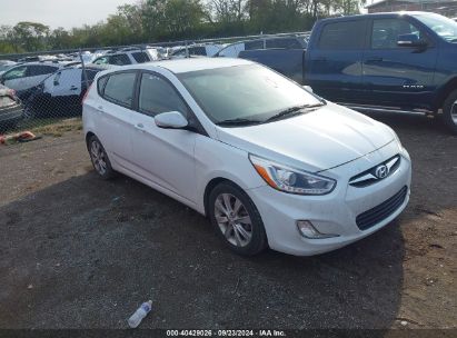 2014 HYUNDAI ACCENT SE White  Other KMHCU5AE6EU181898 photo #1