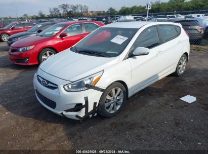 2014 HYUNDAI ACCENT SE White  Other KMHCU5AE6EU181898 photo #3