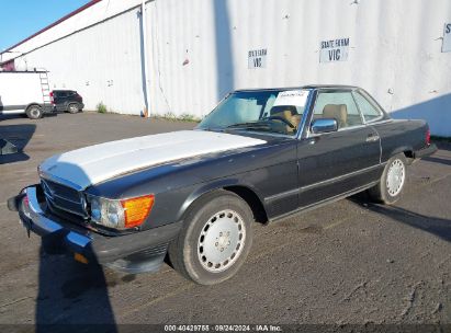 1989 MERCEDES-BENZ 560 SL Black  Gasoline WDBBA48D9KA093505 photo #3