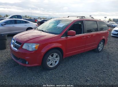 2012 DODGE GRAND CARAVAN CREW Red  Flexible Fuel 2C4RDGDGXCR321937 photo #3