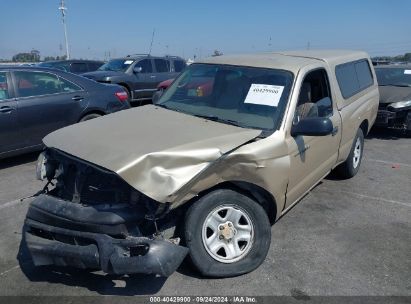 2001 TOYOTA TACOMA BASE (M5) Beige  Gasoline 5TENL42N01Z724494 photo #3