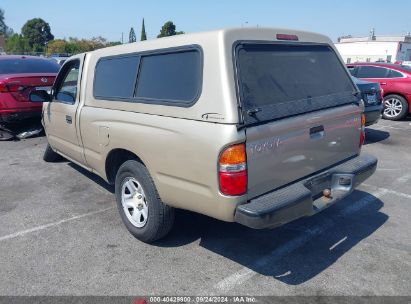 2001 TOYOTA TACOMA BASE (M5) Beige  Gasoline 5TENL42N01Z724494 photo #4