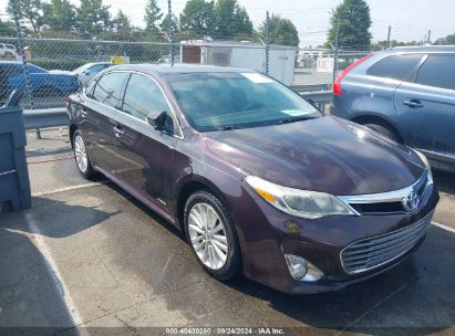 2014 TOYOTA AVALON HYBRID XLE TOURING Burgundy  Hybrid 4T1BD1EB1EU022727 photo #1