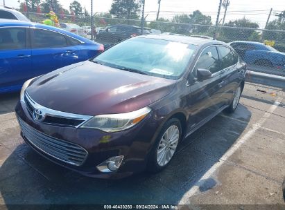 2014 TOYOTA AVALON HYBRID XLE TOURING Burgundy  Hybrid 4T1BD1EB1EU022727 photo #3