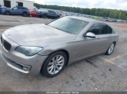 2013 BMW 740I Tan  Gasoline WBAYA6C59DC995048 photo #3