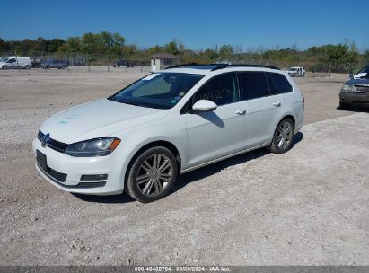 2015 VOLKSWAGEN GOLF SPORTWAGEN TDI SE 4-DOOR White  Diesel 3VWCA7AU7FM515035 photo #3