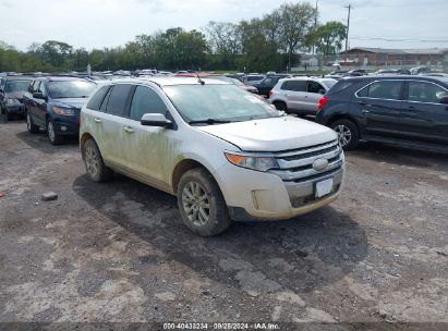 2013 FORD EDGE SEL White  Gasoline 2FMDK4JC0DBB86604 photo #1