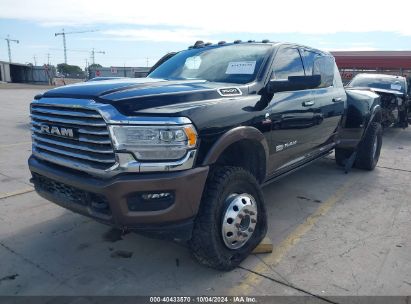 2022 RAM 3500 LIMITED LONGHORN MEGA CAB 4X4 6'4 BOX Black  Diesel 3C63RRNL7NG135917 photo #3