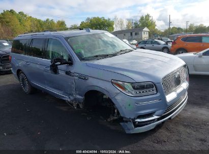 2021 LINCOLN NAVIGATOR BLACK LABEL L Blue  Gasoline 5LMJJ3TT0MEL16492 photo #1