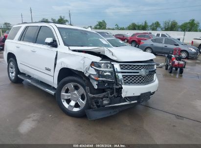 2017 CHEVROLET TAHOE LT White  Gasoline 1GNSCBKC7HR336536 photo #1